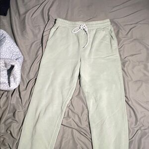 Hollister Light Green Wide Leg Pants